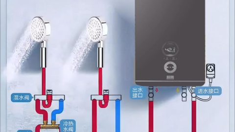 零冷水燃气热水器安装图